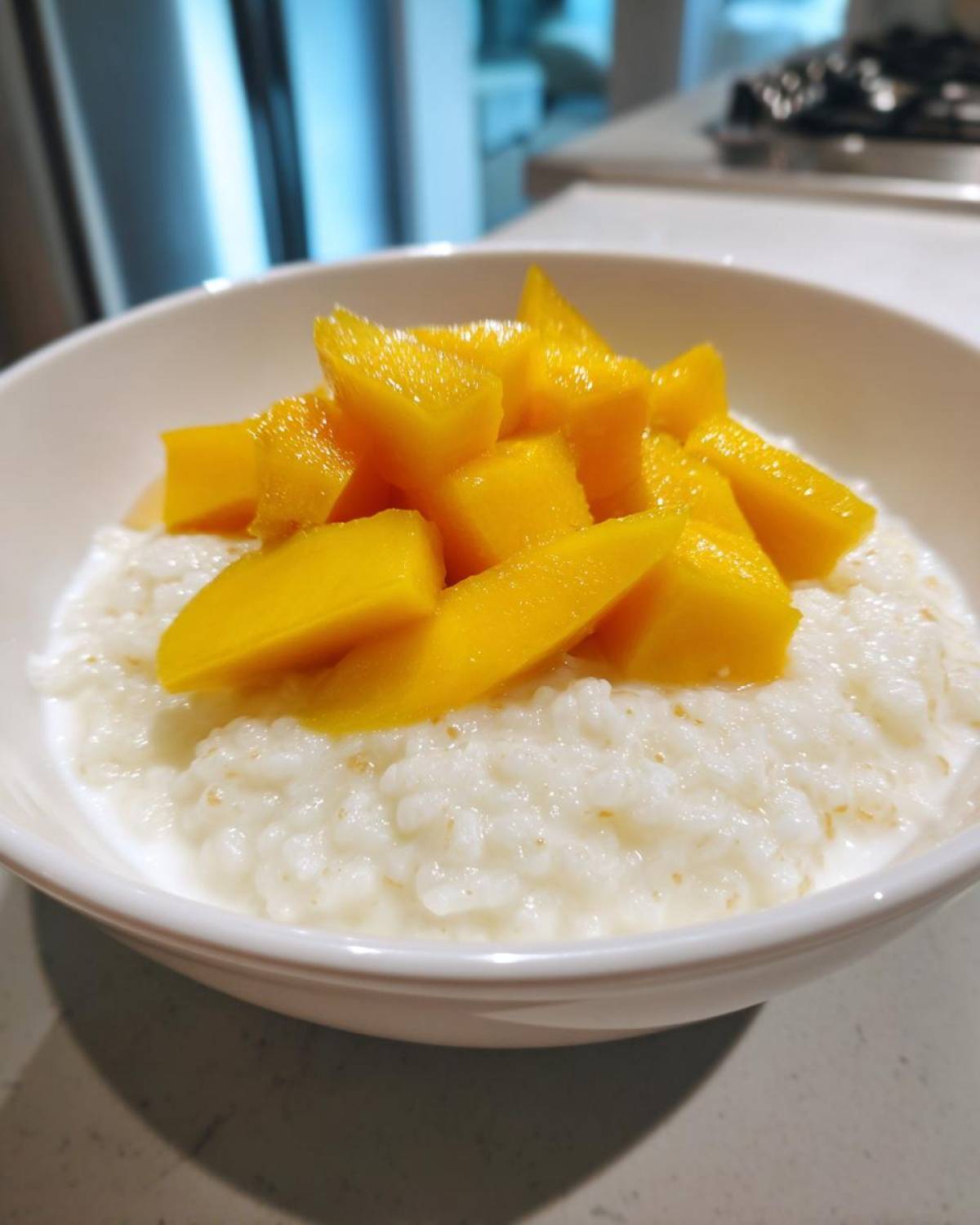 Coconut Milk Rice Pudding with Mango - detail 4