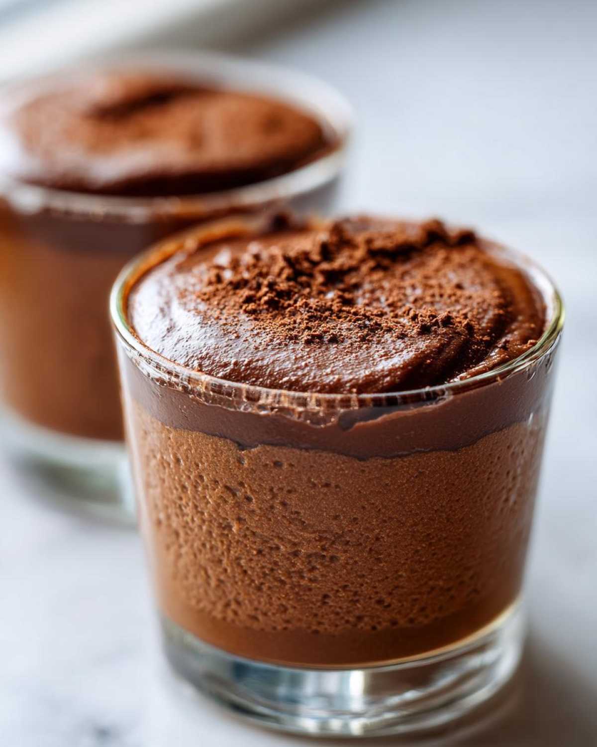 Cottage Cheese Chocolate Mousse Cups - detail 3