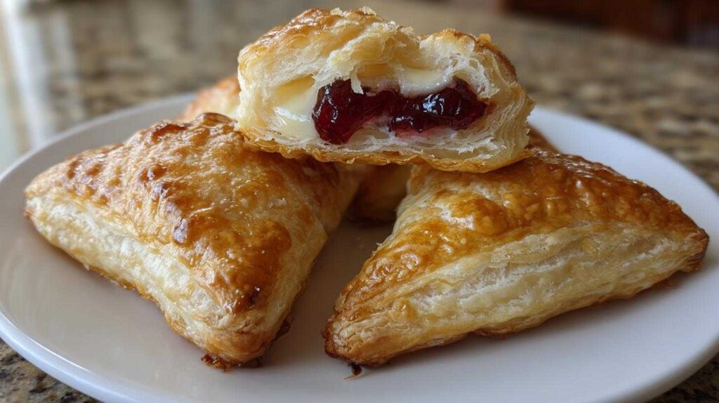 Cranberry Brie Puff Pastry Bites