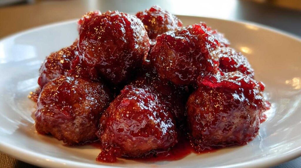 Cranberry-Glazed Meatballs