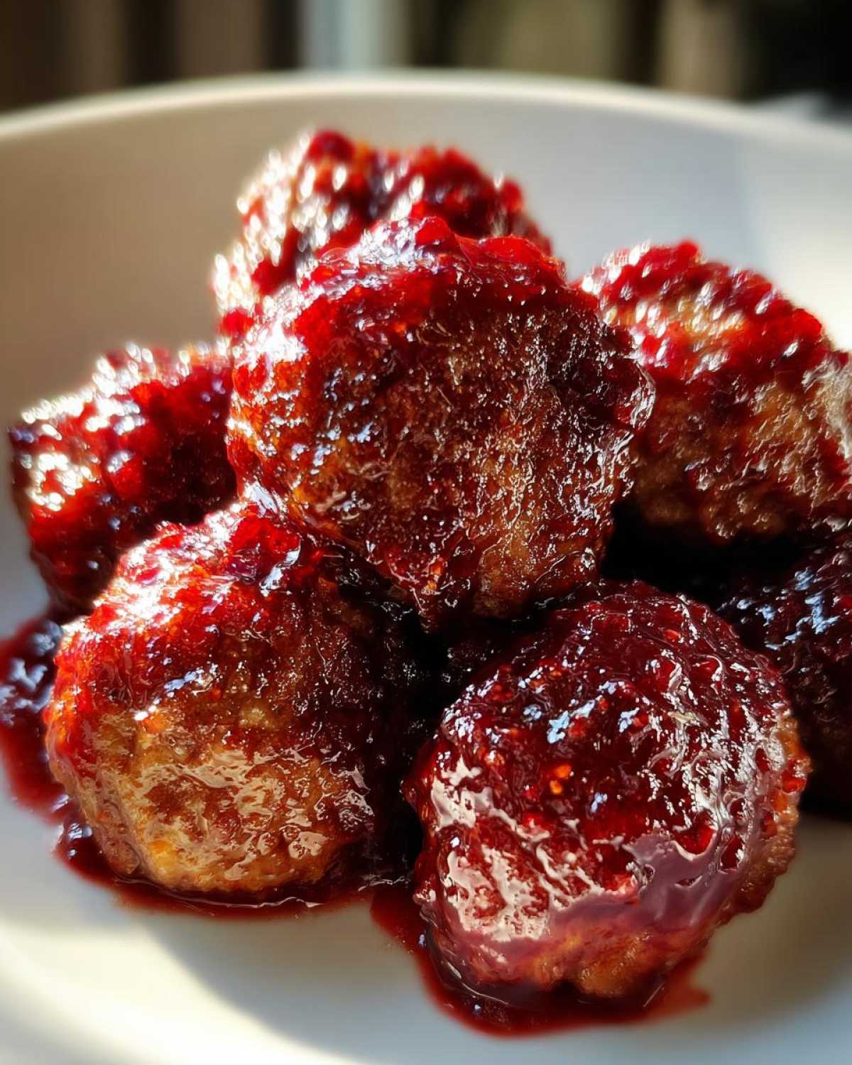 Cranberry-Glazed Meatballs - detail 3