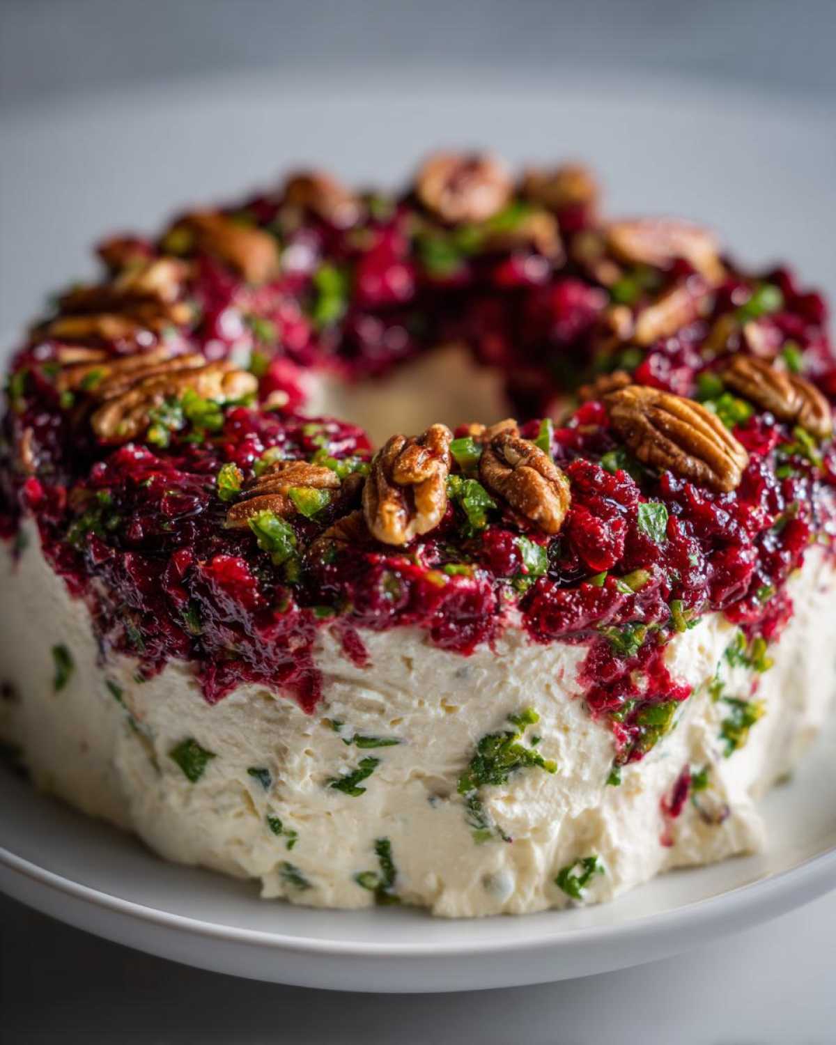 Cranberry Jalapeño Dip Wreath - detail 2
