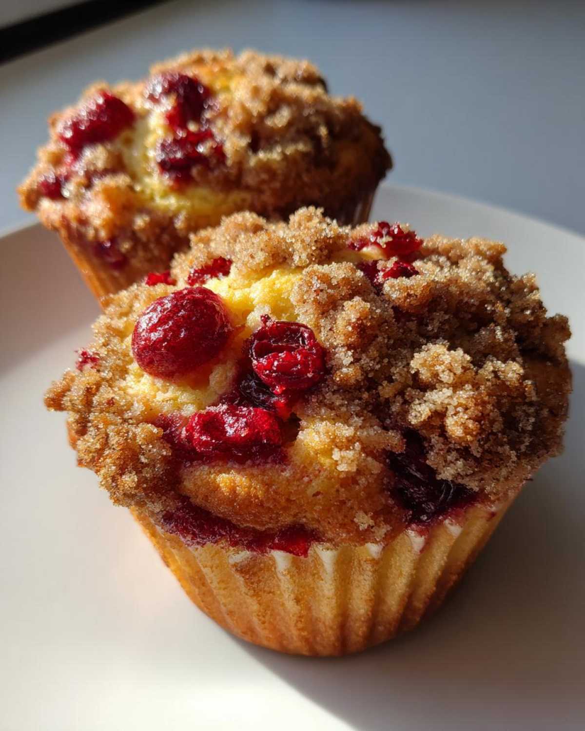 Cranberry Orange Muffins with Streusel - detail 1