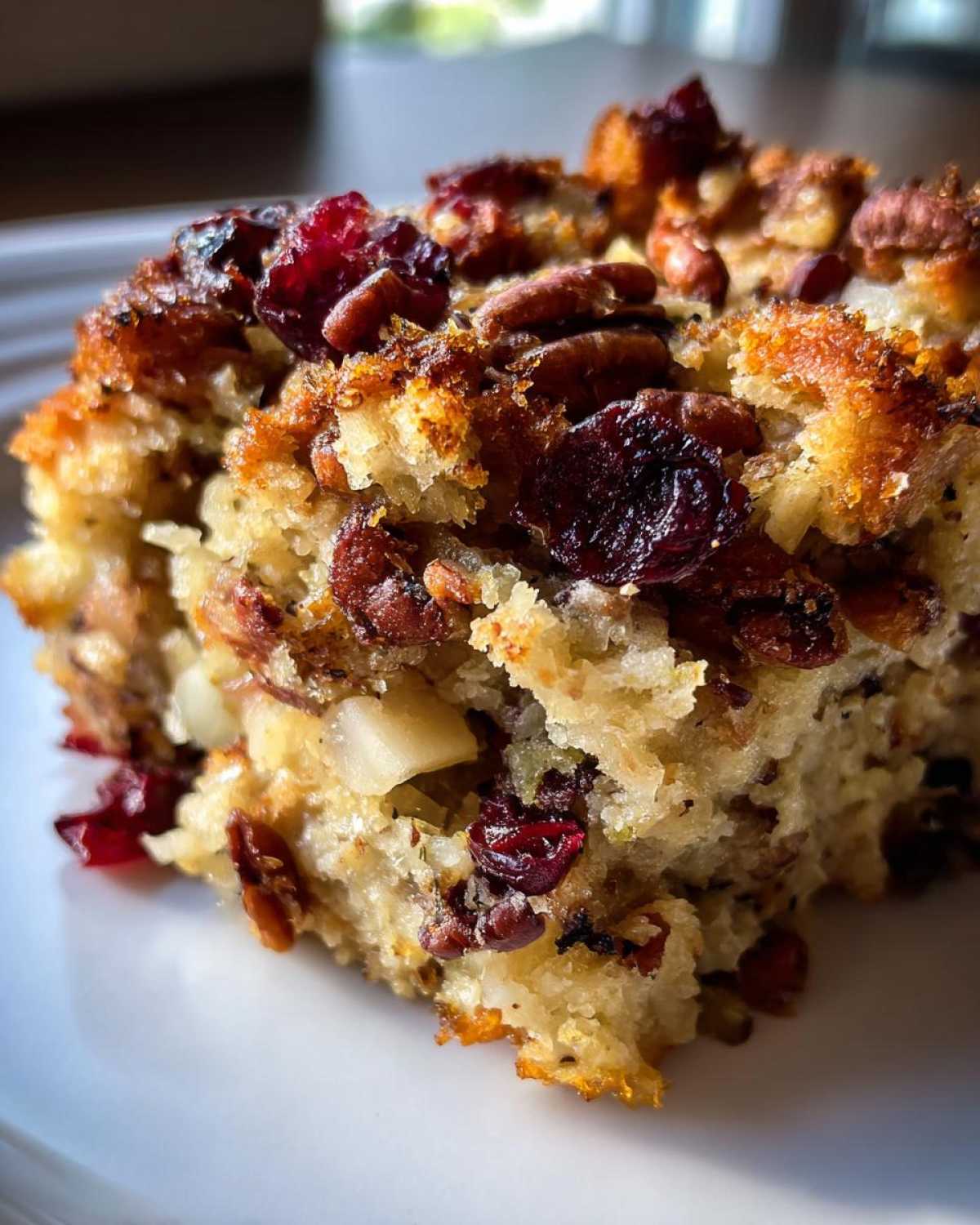 Cranberry Pecan Stuffing Squares - detail 1