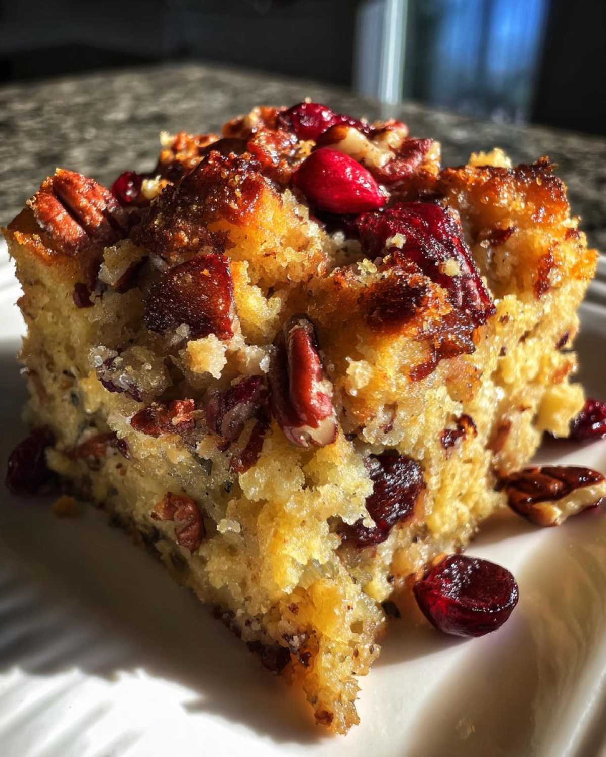 Cranberry Pecan Stuffing Squares - detail 4