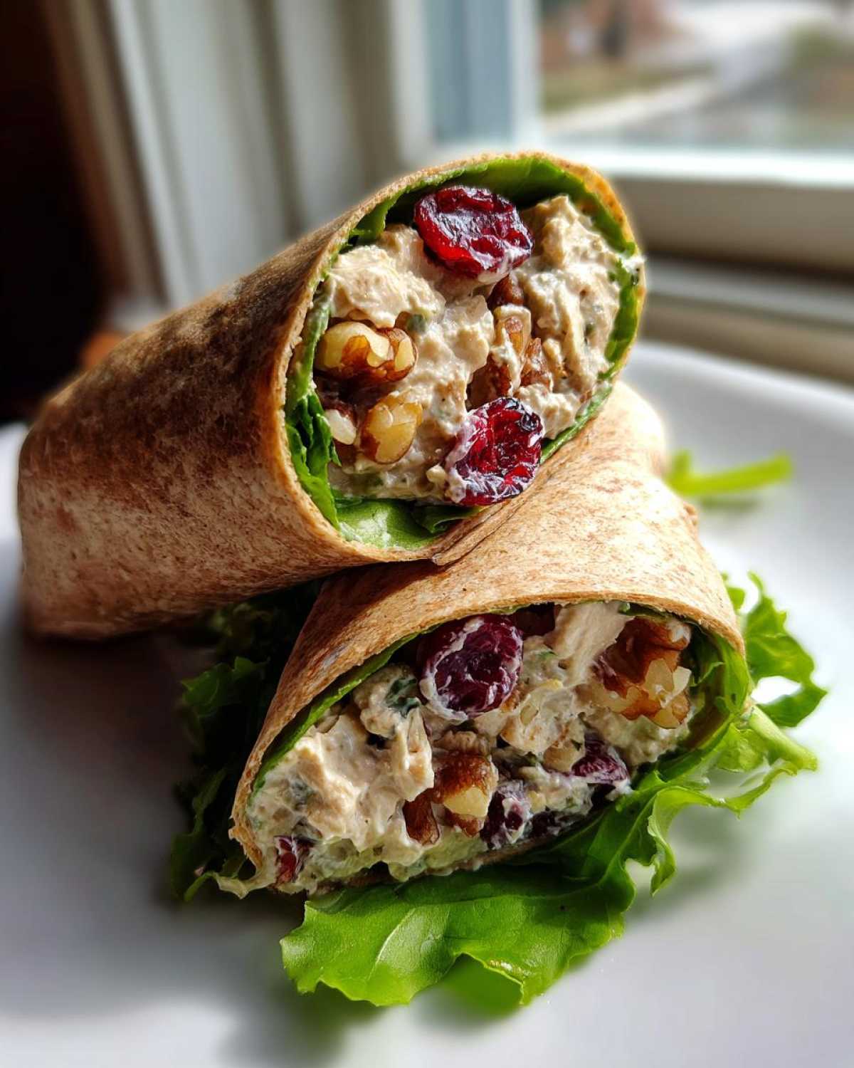 Cranberry Walnut Chicken Salad Wraps - detail 1