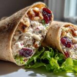 Cranberry Walnut Chicken Salad Wraps
