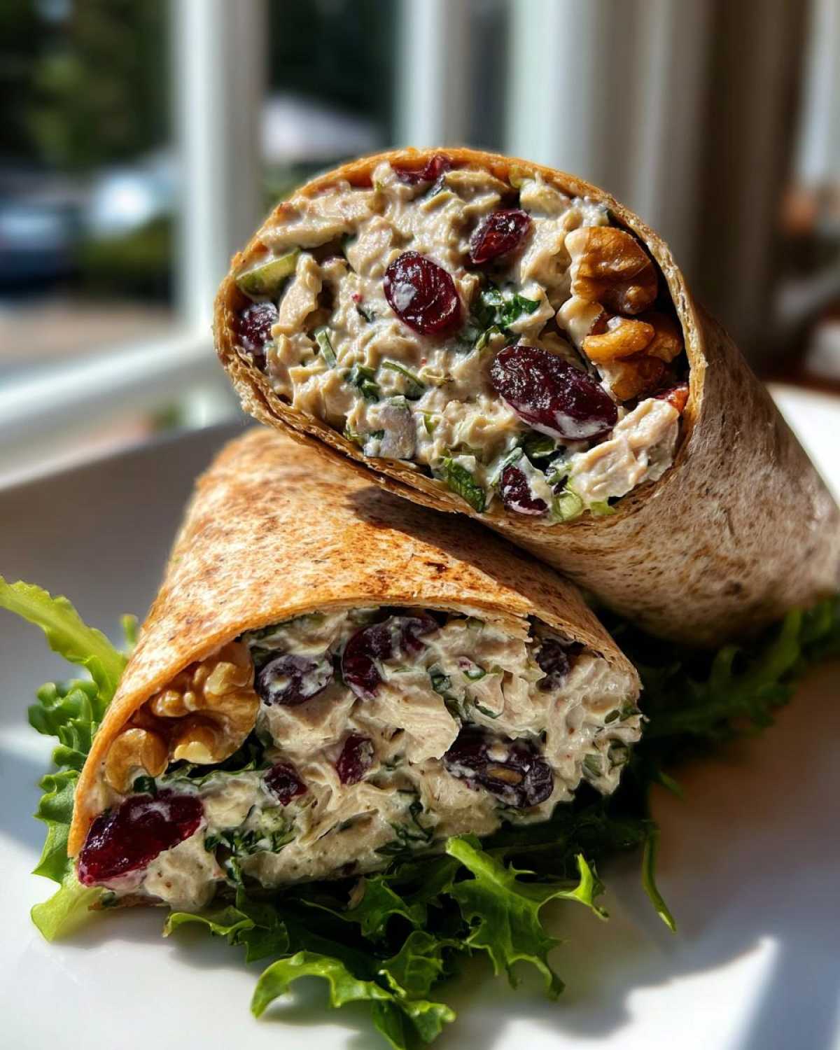 Cranberry Walnut Chicken Salad Wraps - detail 2
