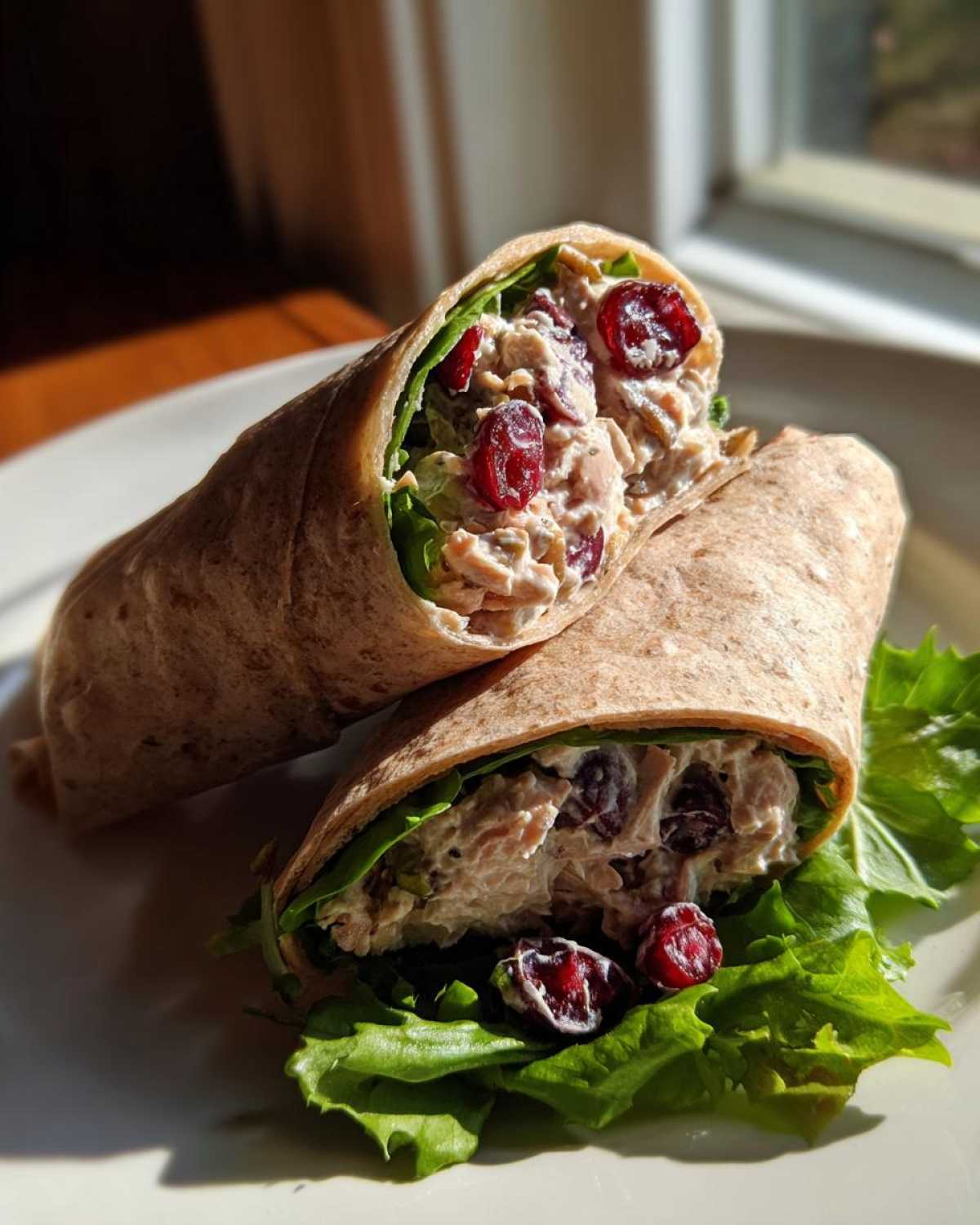 Cranberry Walnut Chicken Salad Wraps - detail 3