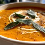 Creamy Butternut Squash Soup with Sage