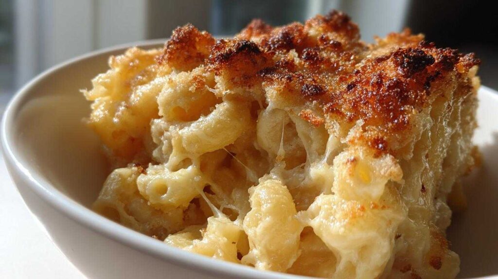 Creamy Four-Cheese Baked Mac and Cheese