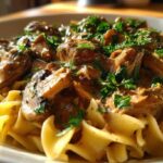 Creamy Mushroom Stroganoff