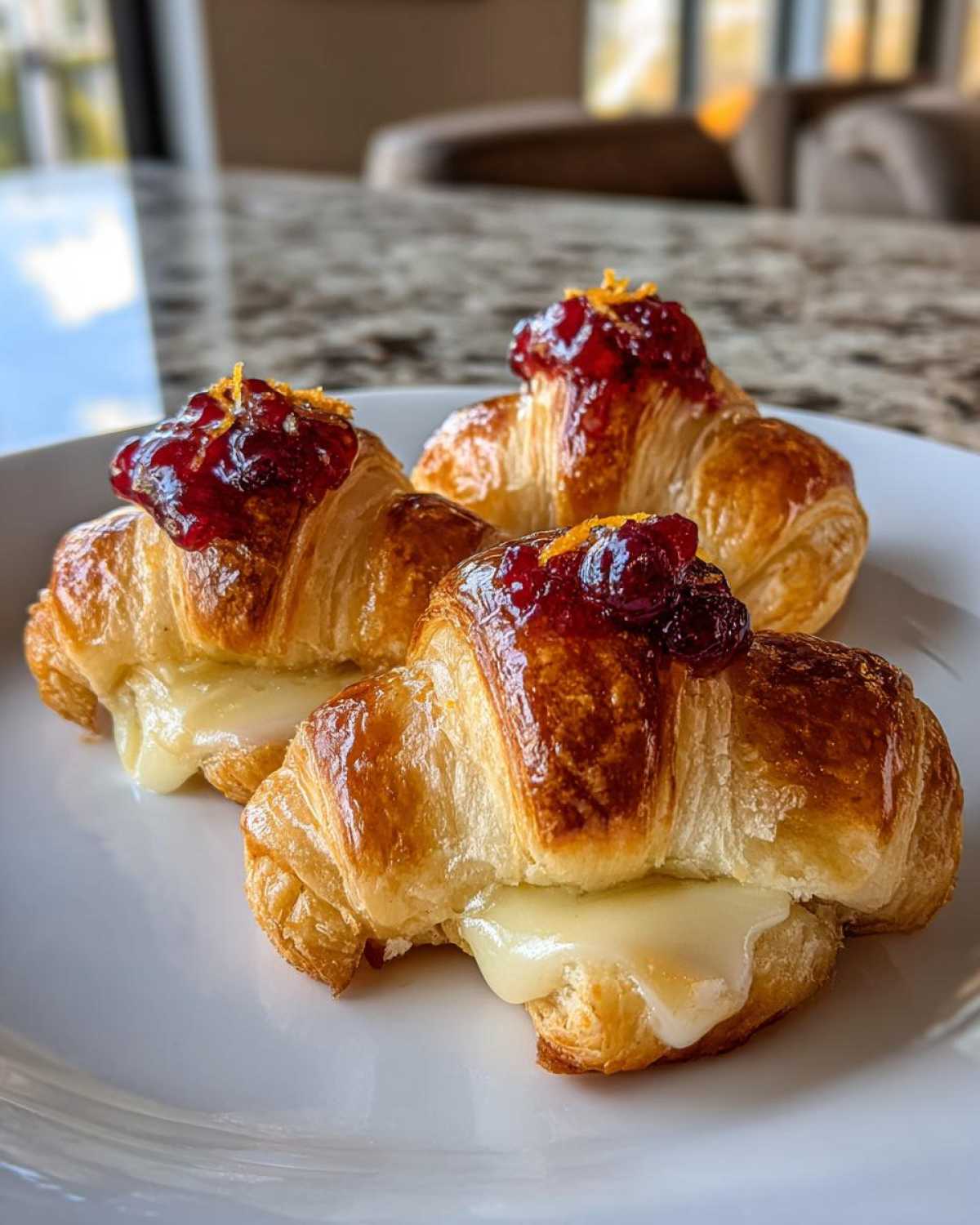 Crescent Brie Bites with Cranberry - detail 1
