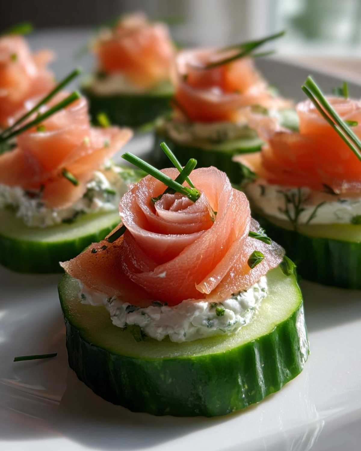 Cucumber Salmon Tree Bites - detail 2