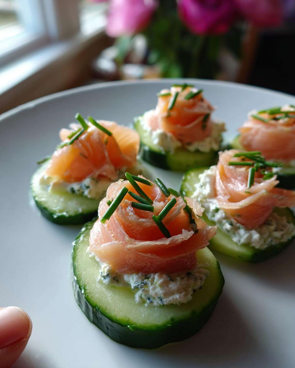 Cucumber Salmon Tree Bites - detail 4