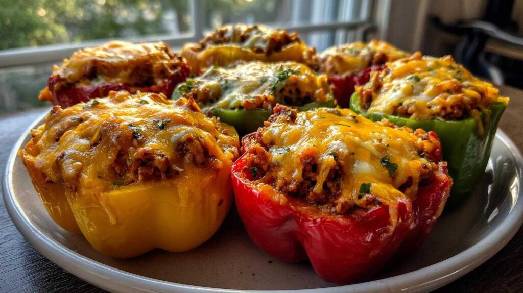 Easy Taco-Stuffed Bell Peppers