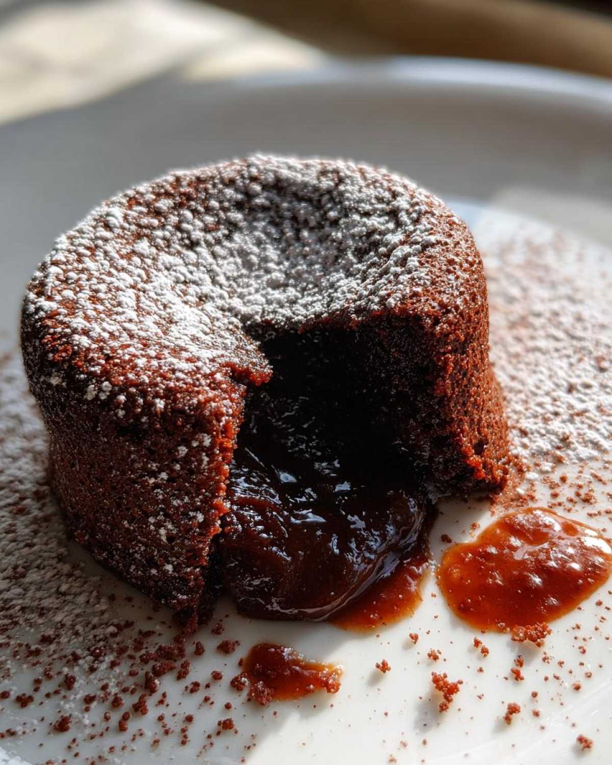 Flourless Decadent Chocolate Lava Cake (Gluten-Free) - detail 1