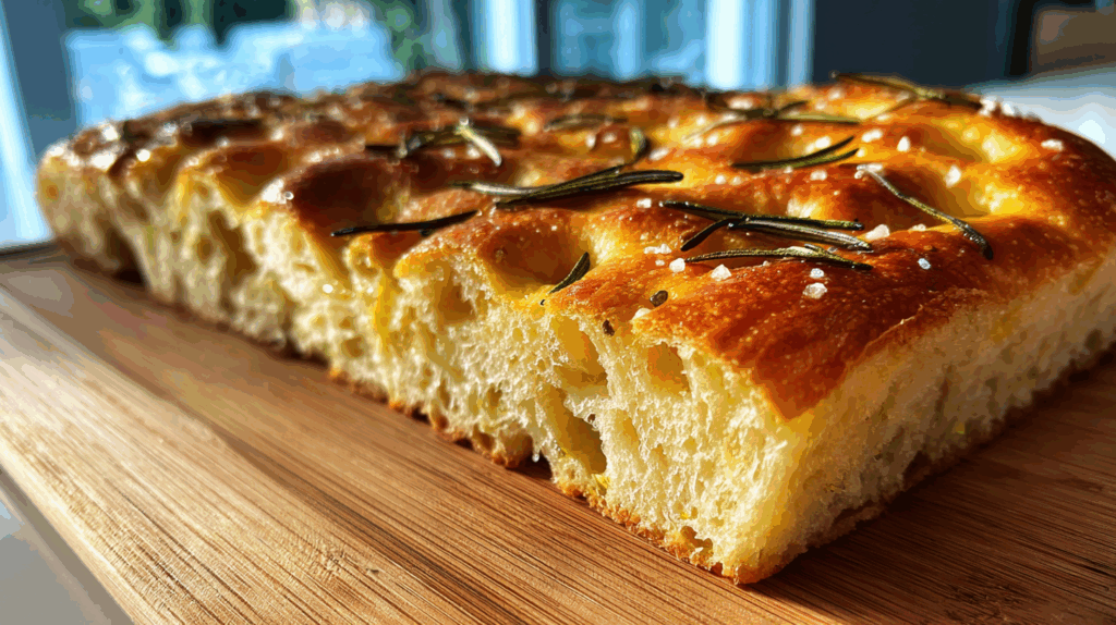 Focaccia Bread with Rosemary and Sea Salt