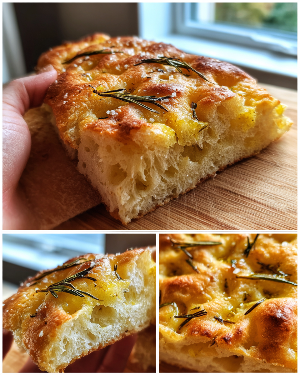 Focaccia Bread with Rosemary and Sea Salt - detail 4