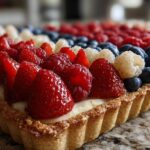 Fourth of July Flag Fruit Tart