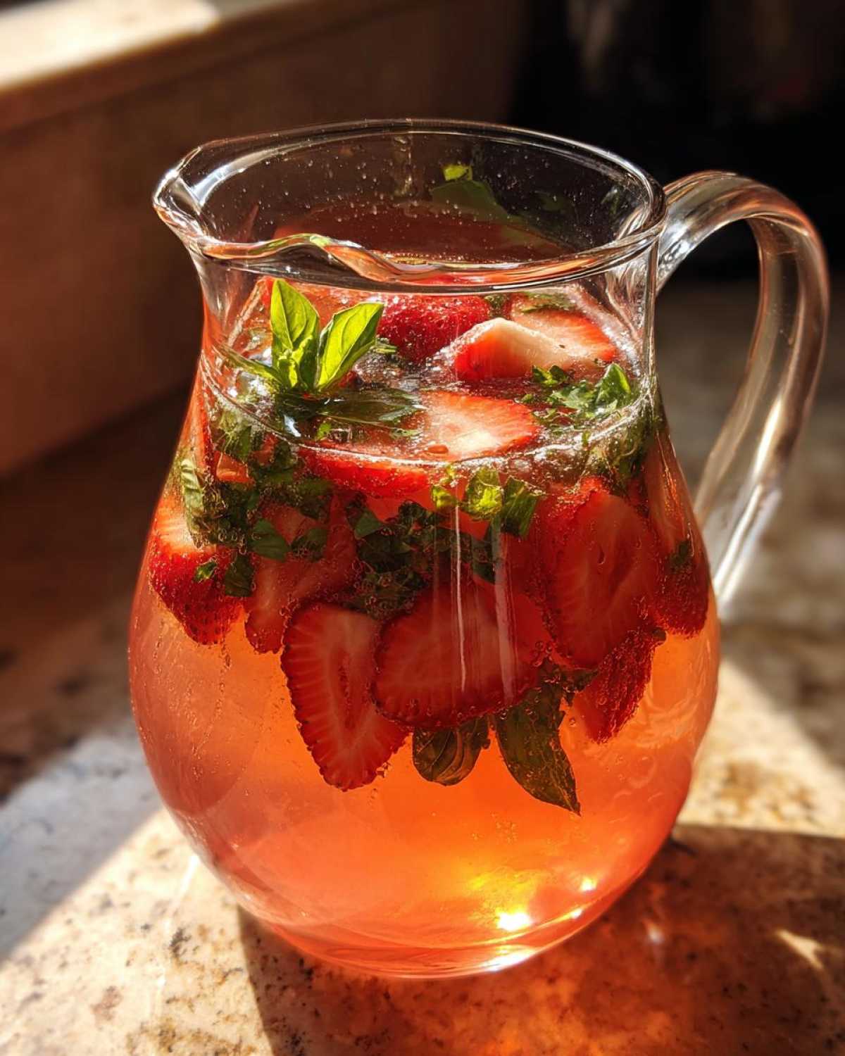 Fresh Strawberry Basil Lemonade - detail 3