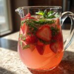 Fresh Strawberry Basil Lemonade