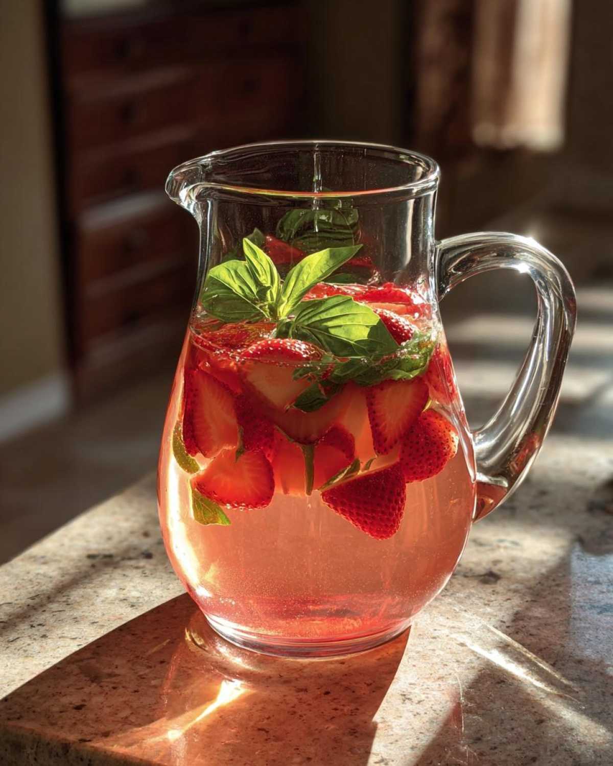 Fresh Strawberry Basil Lemonade - detail 1