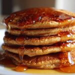 Gingerbread Pancakes with Spiced Maple Syrup