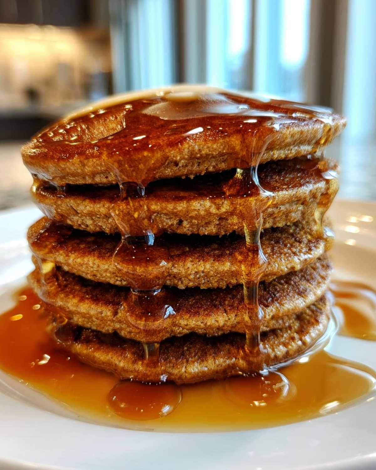 Gingerbread Pancakes with Spiced Maple Syrup - detail 3