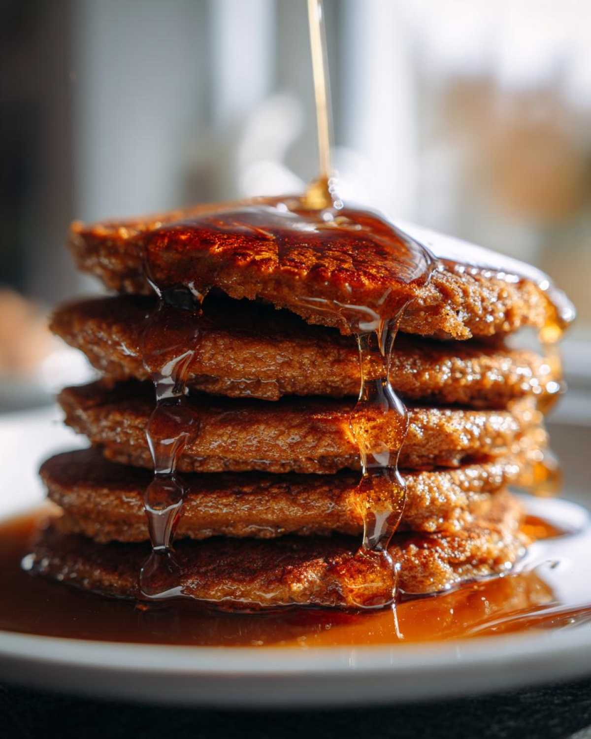 Gingerbread Pancakes with Spiced Maple Syrup - detail 4