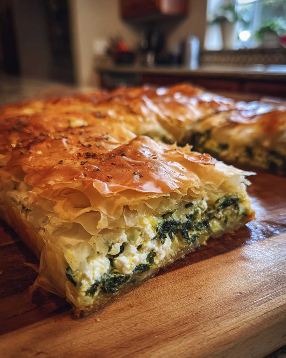 Greek Spanakopita (Spinach Pie) - detail 1