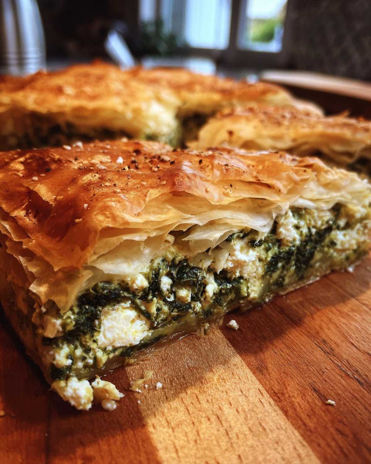 Greek Spanakopita (Spinach Pie) - detail 2