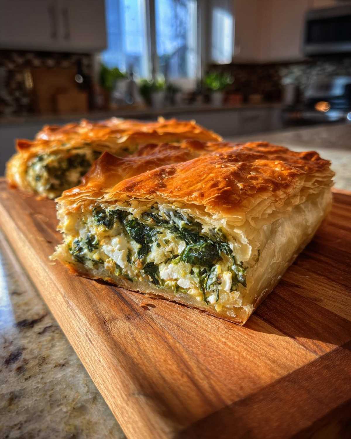 Greek Spanakopita (Spinach Pie) - detail 3