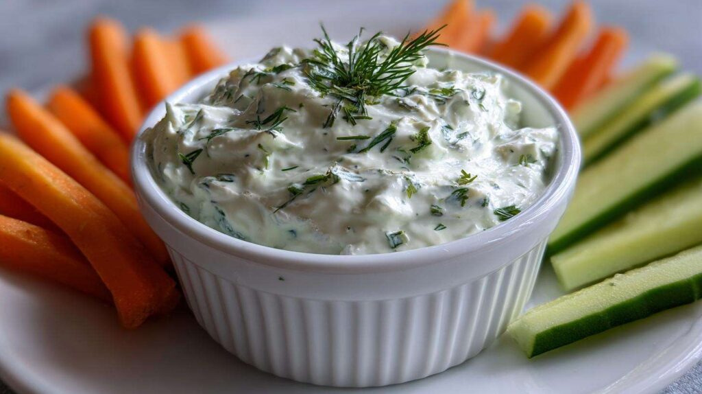Greek Yogurt Ranch Veggie Dip