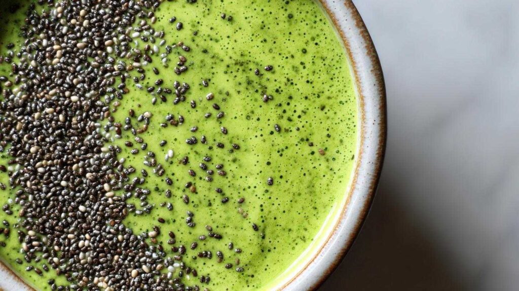 Green Smoothie Bowl: 5 Amazing Mango Secrets Green Smoothie Bowl with Spinach, Mango & Chia Seeds