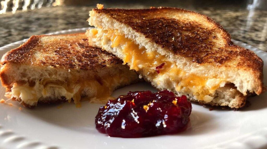 Grilled Cheese with Cranberry Relish