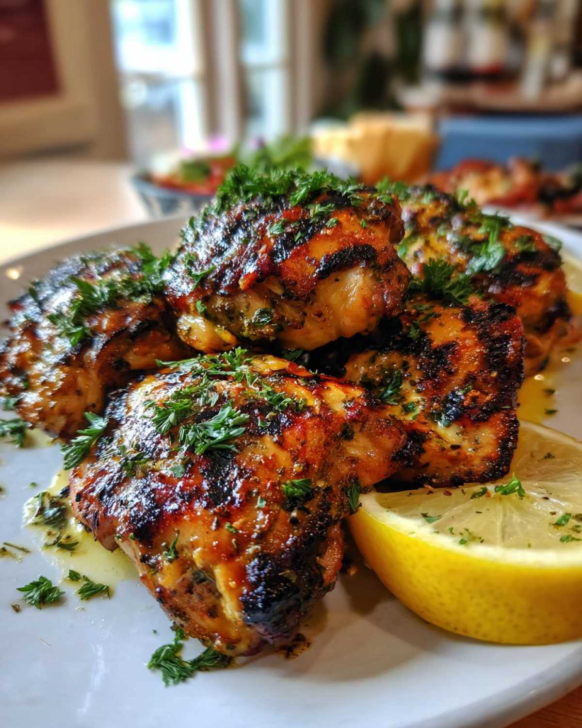 Grilled Lemon-Oregano Chicken (Greek) - detail 1