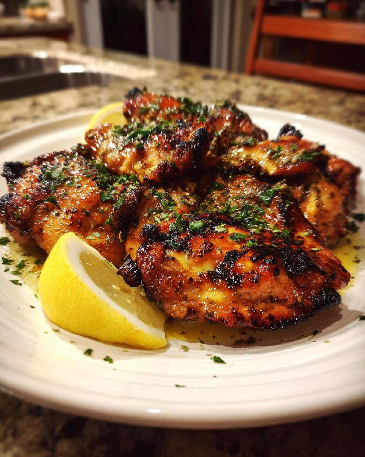 Grilled Lemon-Oregano Chicken (Greek) - detail 2