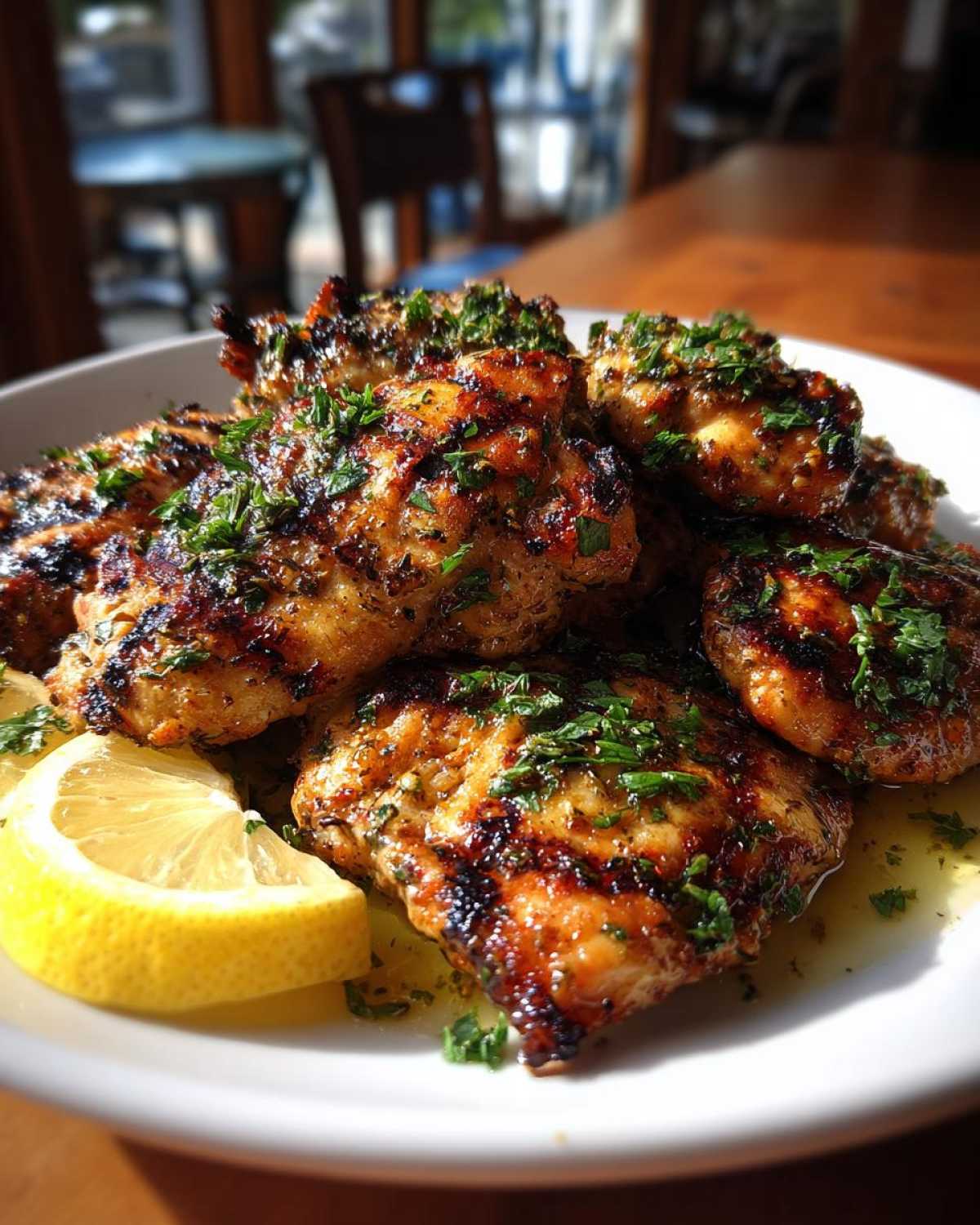 Grilled Lemon-Oregano Chicken (Greek) - detail 4