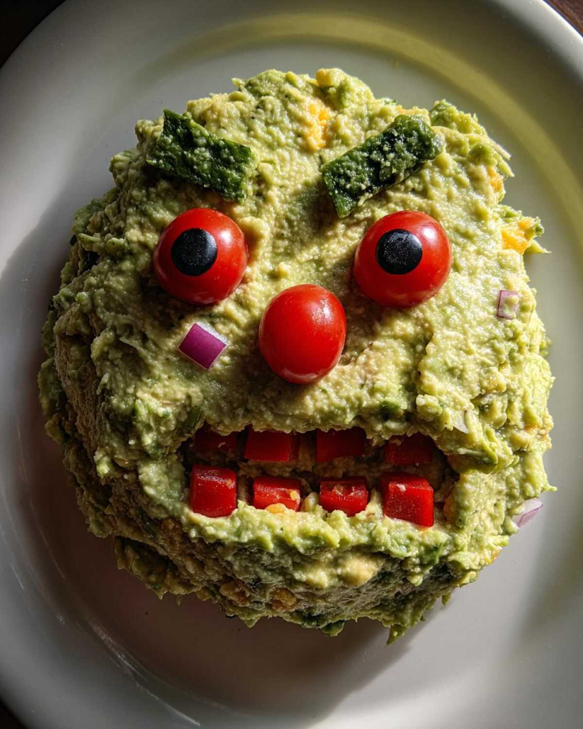 Halloween Monster Guacamole (Spooky Dip) - detail 3