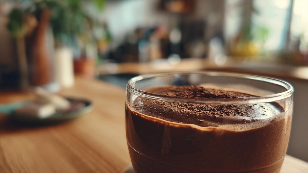 Healthy Dark Chocolate Avocado Mousse