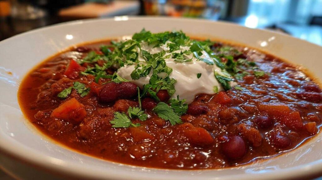 Hearty Three-Bean Chili (Spicy or Mild)