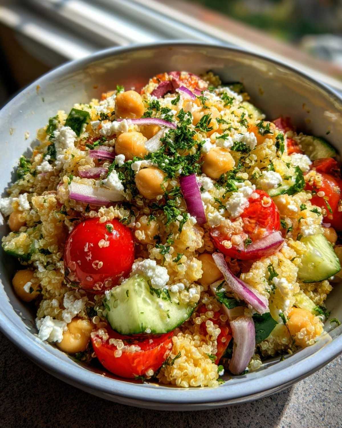 High-Protein Quinoa Salad with Chickpeas & Feta - detail 2