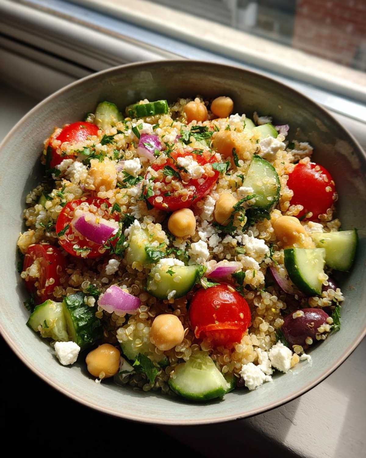 High-Protein Quinoa Salad with Chickpeas & Feta - detail 3