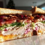 Holiday Club Sandwich with Cranberry Aioli