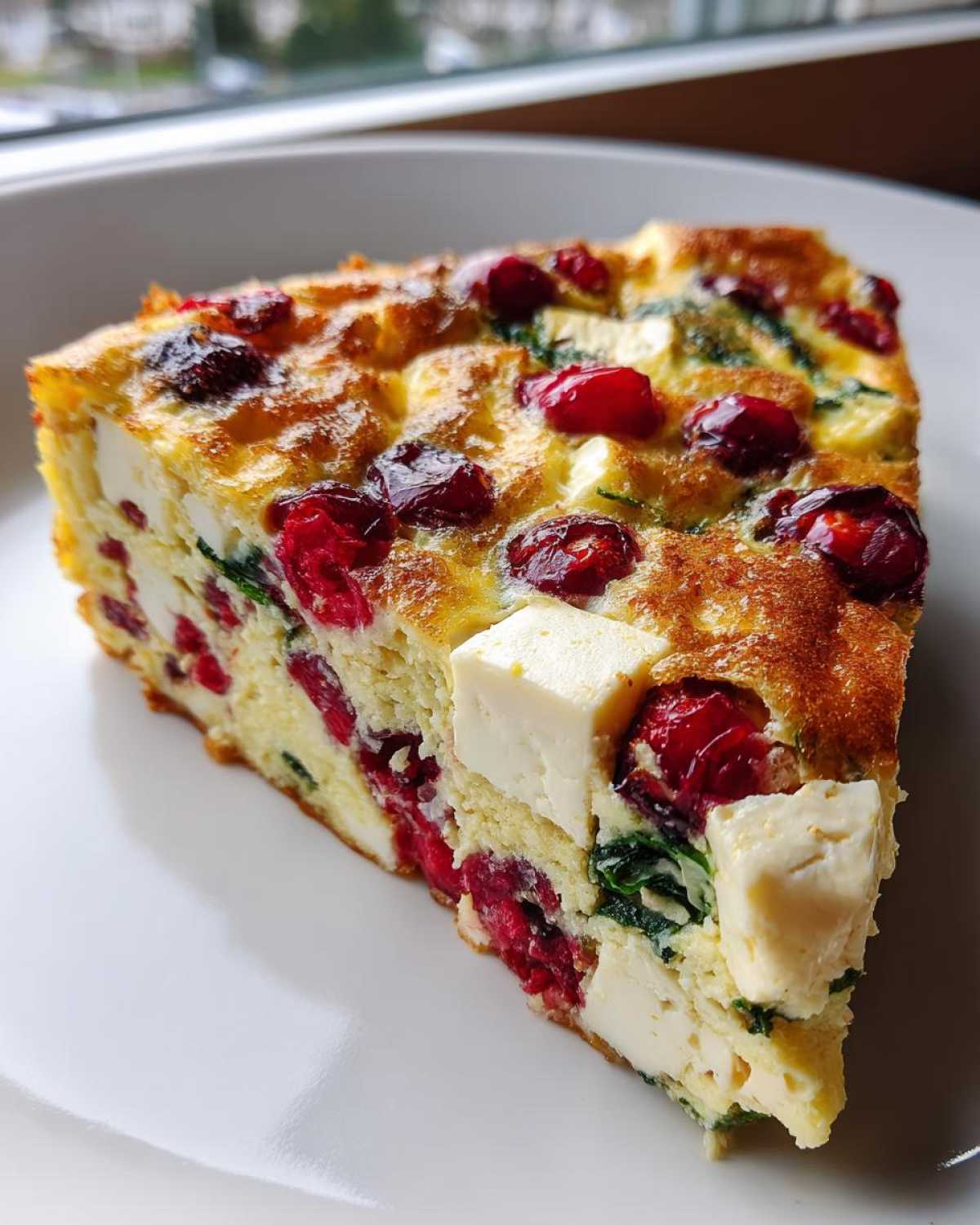 Holiday Frittata with Cranberries & Brie - detail 1