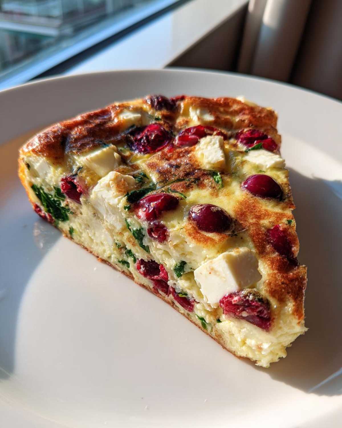 Holiday Frittata with Cranberries & Brie - detail 2