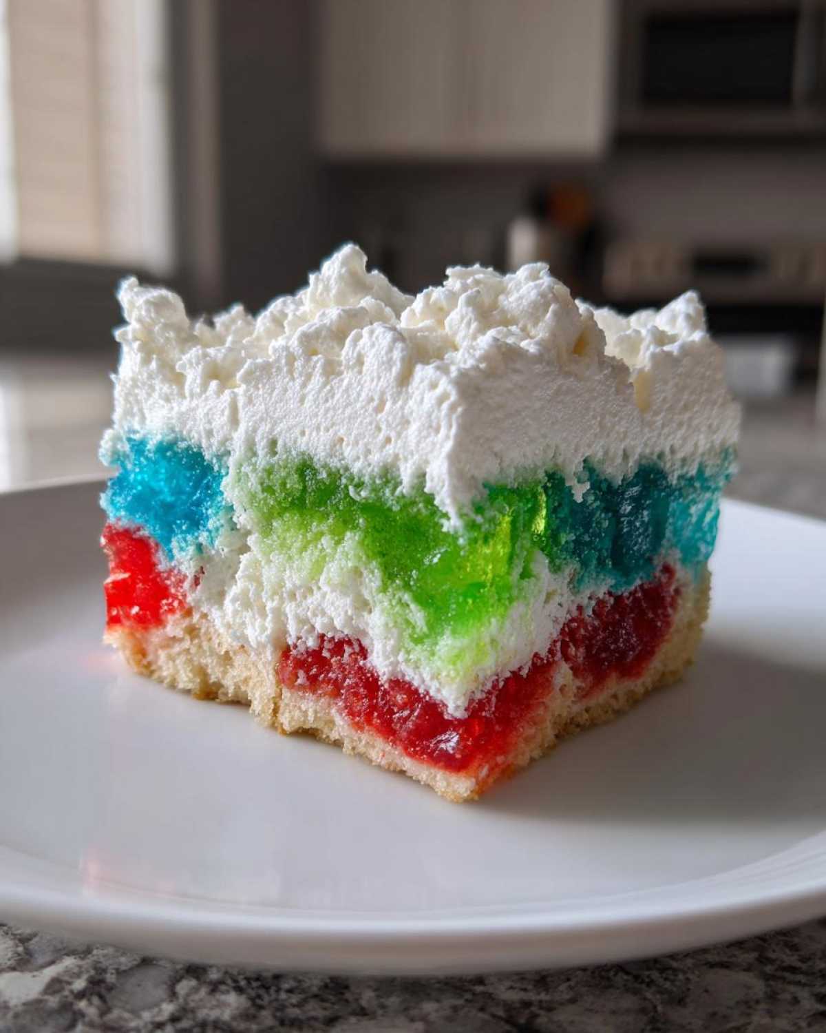 Holiday Jello Poke Cake - detail 1