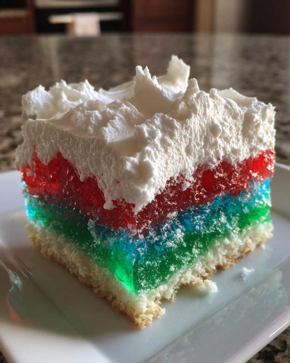 Holiday Jello Poke Cake - detail 2