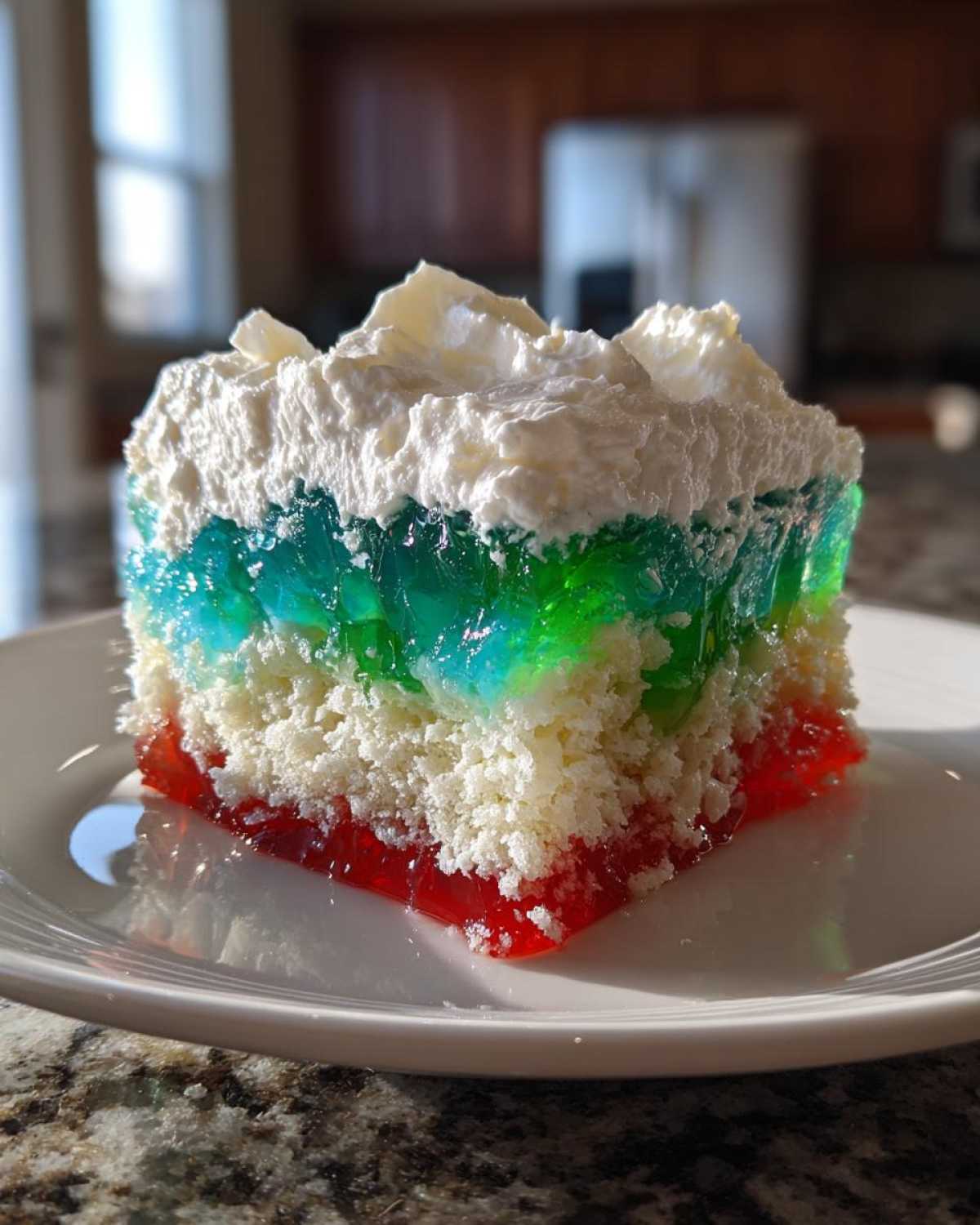 Holiday Jello Poke Cake - detail 3